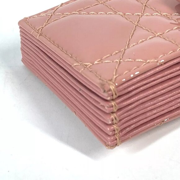 CHRISTIAN DIOR Cannage Lady Dior card holder case - Picture 10 of 14